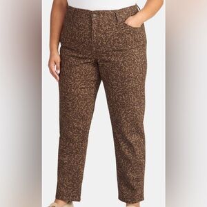 Terra & Sky Women's Plus Size Straight High Rise Jeans